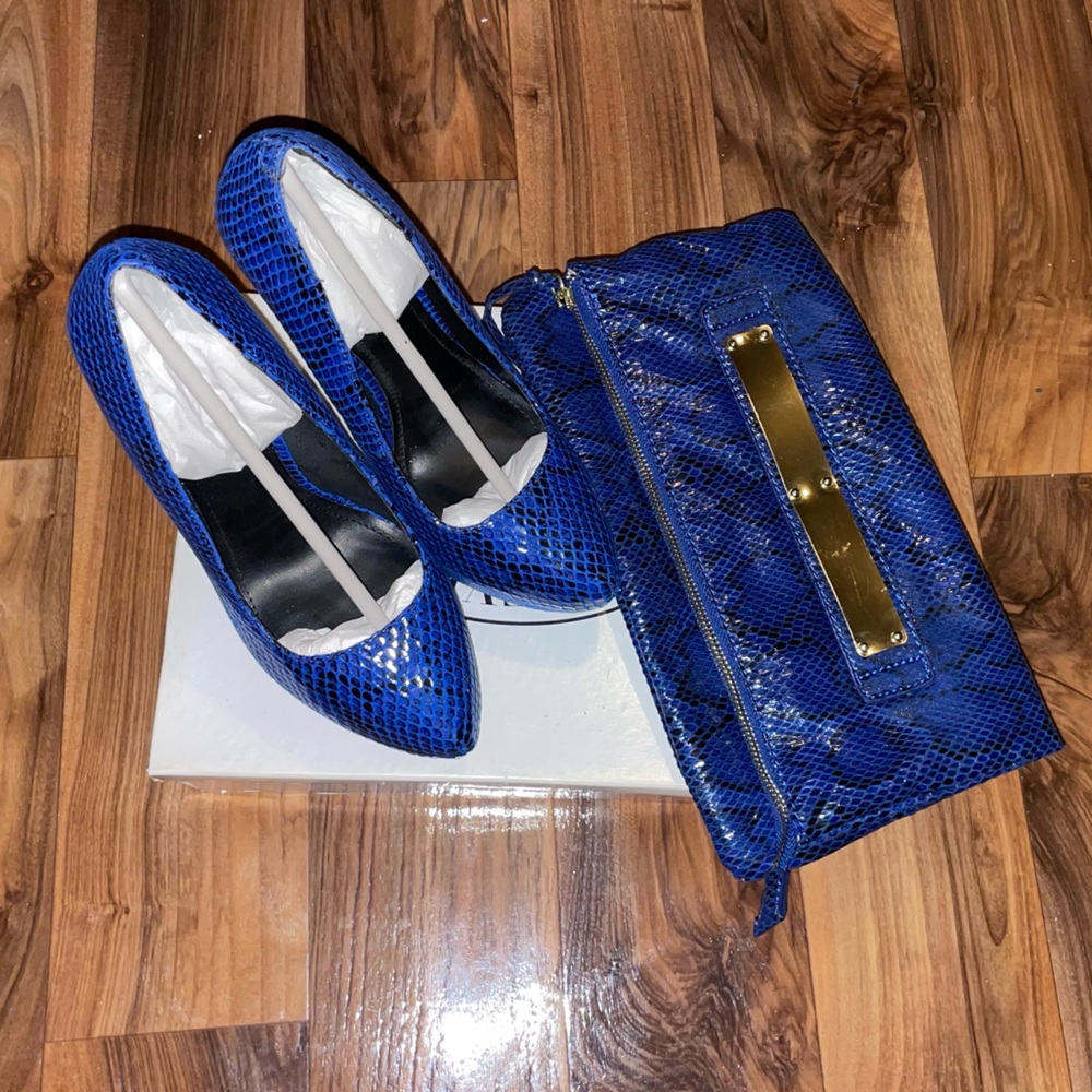 Steve Madden’s Delerius Heel and matching clutch
